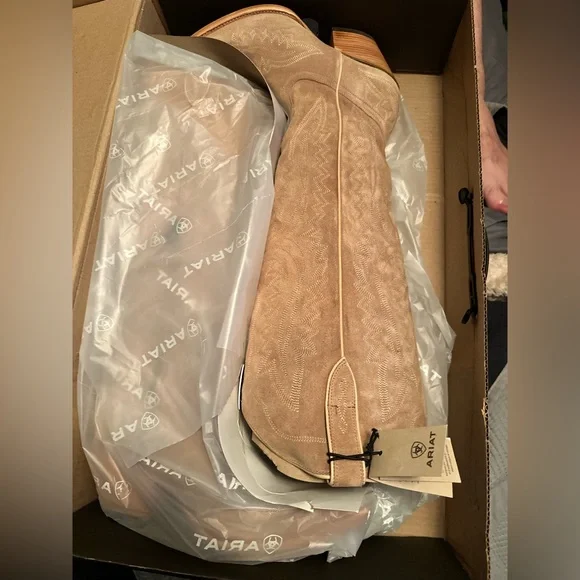 Ariat Tan Suede Boots - Picture 9 of 10